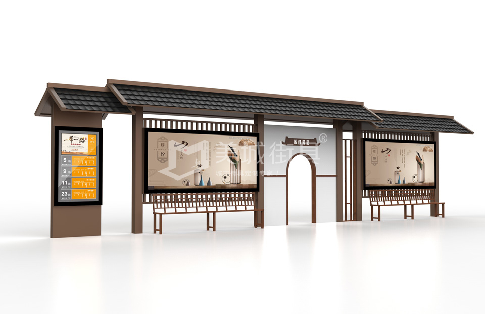 仿古公交站臺(tái)制作 仿古公交站臺(tái)制作