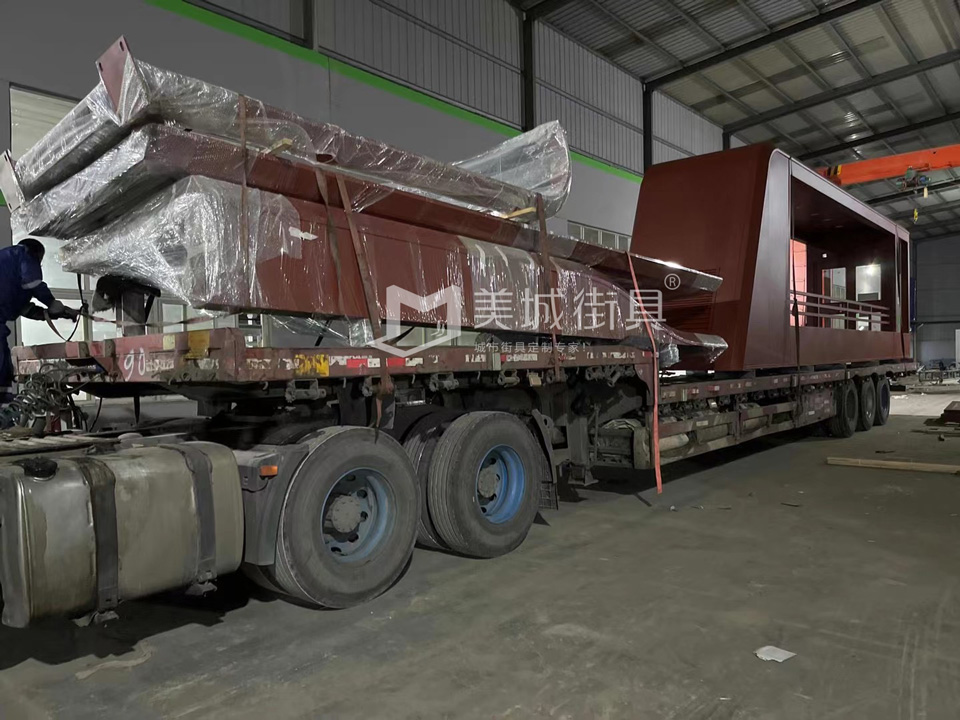 2022.10.6美城街具供應忻州第二車、第三車候車亭發(fā)貨記錄